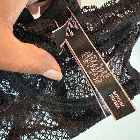 Victoria Secret Sheer Floral Lace Babydoll Lingerie Dress Y2K Vibes Sexy Small - Picture 8 of 9